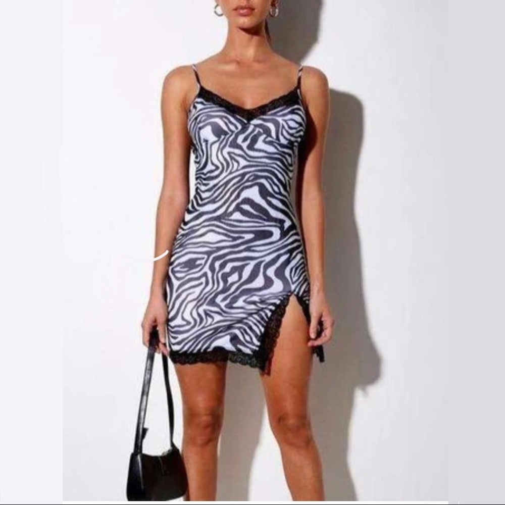 XOXO Lace Trim Zebra (Animal) Print Lingerie Cami Bra Size XL